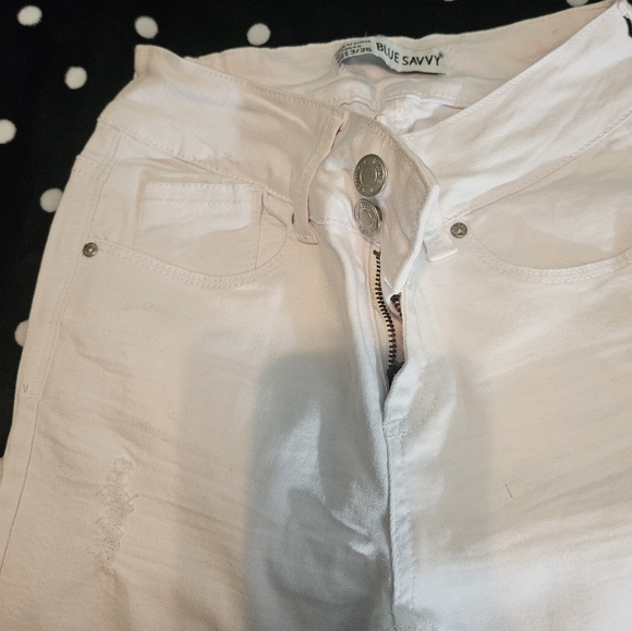 Blue Savy 3/26, 2 button white pants - Picture 3 of 5